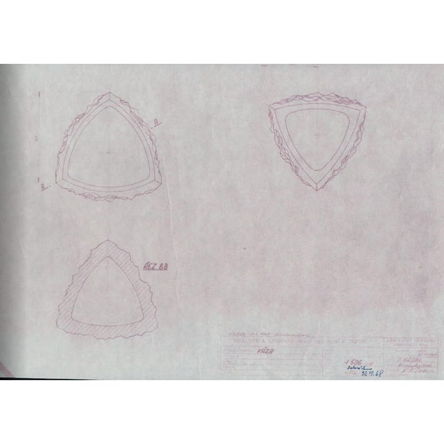 Flower Vase by Vladislav Urban for Rosice Glasswork, 1969 For Sale - Image 13 of 14