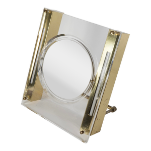 Vintage Rialto New York Mid-Century Modern Lucite Lighted Vanity Mirror