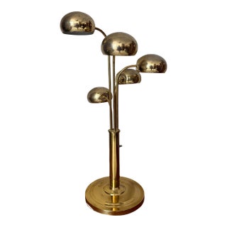 Vintage Brass Waterfall/Tiered Eyeball Lamp After Sonneman For Sale
