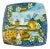 Trapani Windmills of Sicily Motif Hand Painted Terra Cotta Antipasta Wall Platter For Sale