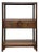 Chinese Brown Stain Wood Rectangular Small Curio Display Stand For Sale