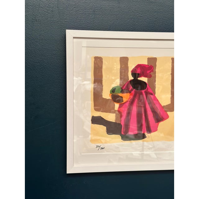 Modern Lars Norrman, African Woman, 1950s, Lithograph, Framed For Sale - Image 3 of 18