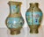 Early 20th Century Japanese Bronze and Enamel Vases With Egyptian Motif - A Pair of 2 For Sale - Image 5 of 6