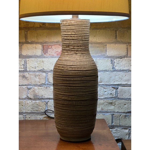 1950s Lee Rosen for Design Technics Ceramic Lamp For Sale - Image 5 of 10