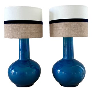 Ball Porcelain Lamps, 1970, Set of 2 For Sale