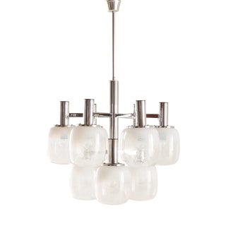 Vintage Murano Glass Chandelier by Targetti Sankey, 1970s For Sale