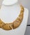 Vintage Signed Napier Goldtone Openwork Wavy Link Collar Necklace For Sale - Image 13 of 16