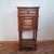 French Oak Side Table with Marble Top, 1900s For Sale - Image 15 of 15