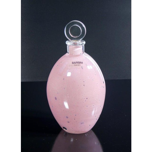 Pink Blown Glass Vases by A. Barbini, Set of 2 For Sale - Image 8 of 18