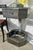 Brutalist Cantilevered Steel Octagonal Pedestal Table For Sale - Image 9 of 9