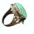 The artistry of Navajo culture shines in this sterling silver ring featuring a striking Royston turquoise stone. Its...