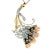 Gold Antique Diamond Floral Pendant 6.20ct For Sale - Image 8 of 12