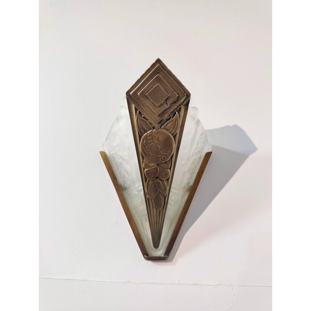1920s Art Deco Wall Lights, 1920s, Set of 2 For Sale - Image 5 of 10