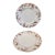 Vintage Minton Bone China Plates Platters Scalloped Edge Ancestral Floral Pattern - Pair For Sale