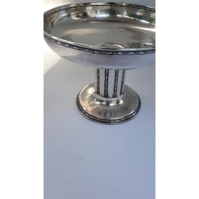 Wilhelm T. Binder Art Nouveau Wilhelm Binder Wtb German 800 Silver Footed Bowl For Sale - Image 4 of 7