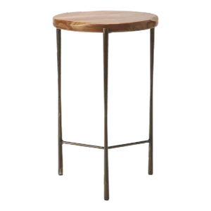 Brisbane Live Edge Accent Table, Multi-Color