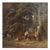 Paul Heimen, Rest in the Woods, Forest Landscape, Farmers, Campfire, Oil Painting on Canvas For Sale