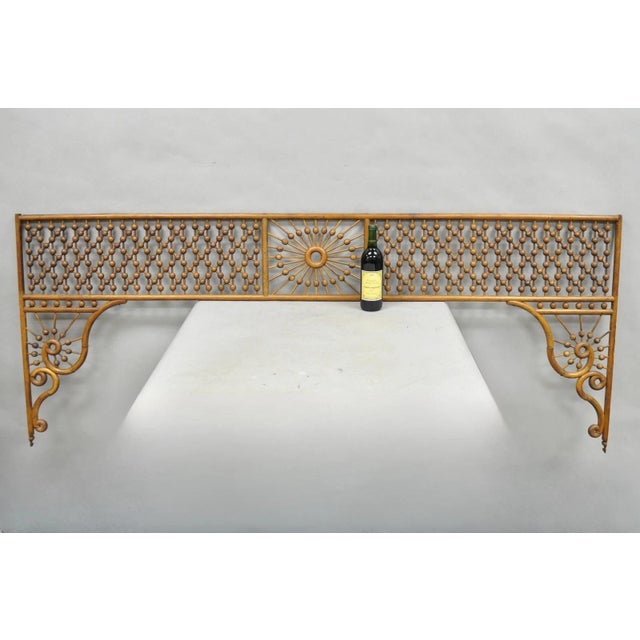 Stunning Large Antique Victorian Arts & Crafts Oak Wood Stick & Ball 84" Fretwork Archway Architectural Salvage. Circa...