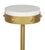 Art Deco Matthew Izzo Home Chalice Brass Finished Iron and Banswara Marble Top Drinks Table For Sale - Image 3 of 4