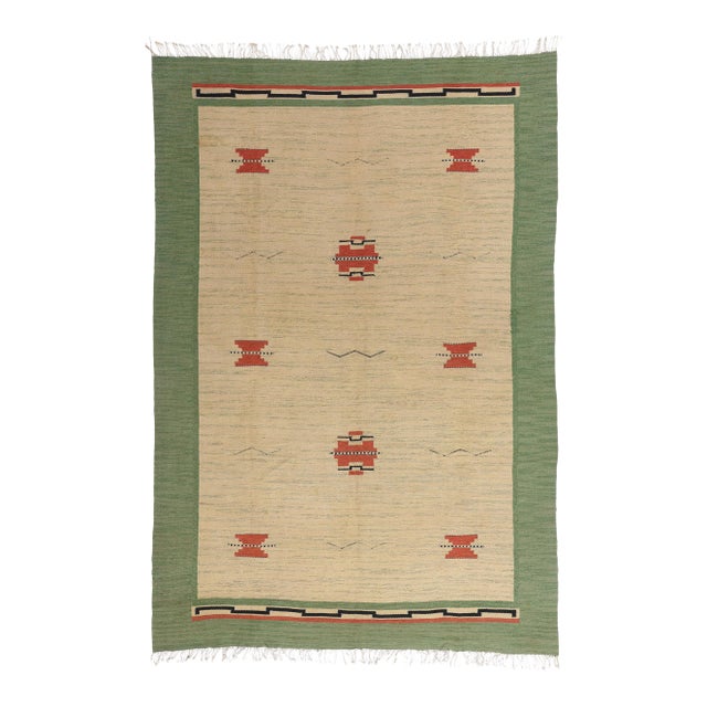 Vintage Finnish Rollakan Rug, 07'07 X 11'00 For Sale