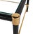 Schumacher Mid 20th Century Schumacher French Leather & Brass Side Tables with Glass Tops - A Pair For Sale - Image 4 of 5