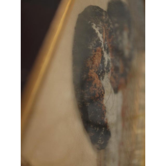 Large Framed 19th Century Folk Art Woolwork of a King Charles Spaniel on a Cushion For Sale - Image 6 of 15