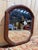 Beveled Octagonal Mirror in Mahogany-Stained Wooden Frame, 1890s For Sale - Image 6 of 6