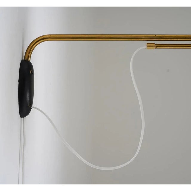 Mid-Century Scandinavian Swivel Arm Wall Lamp by Pagos, 1950s For Sale - Image 6 of 10