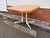 Brown Late 20th Century Vintage Octagonal Formica Metal Base Kitchen Dining Table With Leaf For Sale - Image 8 of 11