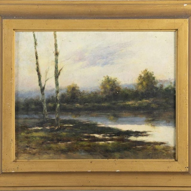 Júlio Ramos, River Landscape, Oil Painting For Sale - Image 6 of 6