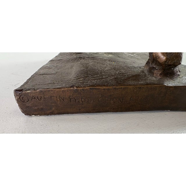 Mid-Century Vintage Austin Productions Plaster Bull Sculpture For Sale In Philadelphia - Image 6 of 8