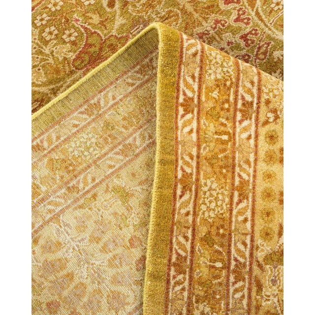 Mogul, One-of-a-Kind Hand-Knotted Area Rug in Green, 8' 3" x 10' 7" For Sale In New York - Image 6 of 8