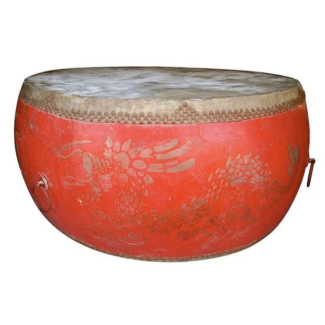 1930s Gigantic Asian Drum For Sale - Image 11 of 11