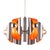 Orange Space Age Pendant Lamp with Aluminum Tubes from Raak Amsterdam, 1970s For Sale - Image 8 of 8