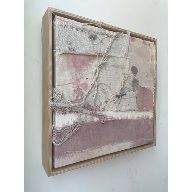 2020s "Vestiges 04" Patched Dropcloth Assemblage Artwork For Sale - Image 5 of 9