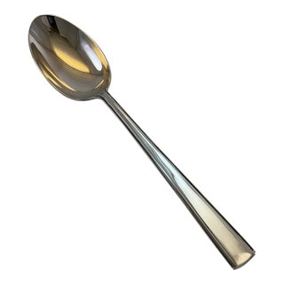 1980s Silver Plated Dessert Spoon, Leighton. For Sale