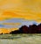 Evening's Glory by Sandra Pratt | Oil on Linen Panel Landscape at sunset with vibrant colors. For Sale