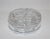 Lidded Box Bonbonnier in cut crystal Palm Tree motif.