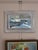 Mid-Century Modern 'Moonlit Sea' Vintage Original Abstract Coastal Landscape Oil Painting, Framed For Sale - Image 4 of 14