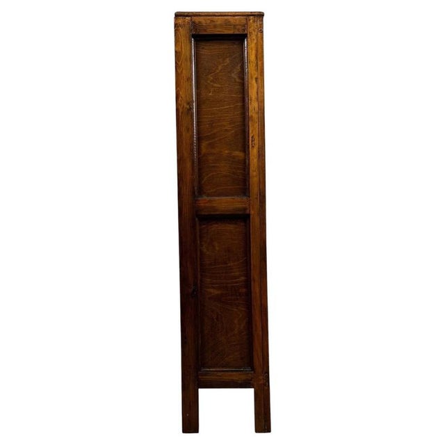 Metal 20th Century English Rustic Glazed Pine Display Cabinet For Sale - Image 7 of 12
