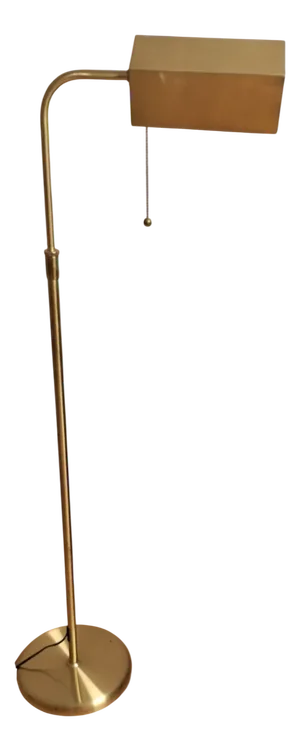 Vintage Height-Adjustable Floor Lamp with Brass-Colored Metal Frame by Trio Leuchten, 2000s