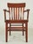 Traditional Mid 20th Century Vintage Slat Back Wooden Bankers Chairs- Set of 3 For Sale - Image 3 of 12