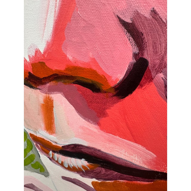 Brown Josh Gipson Contemporary Portrait, Acrylic on Canvas, 36” X 48” For Sale - Image 8 of 8