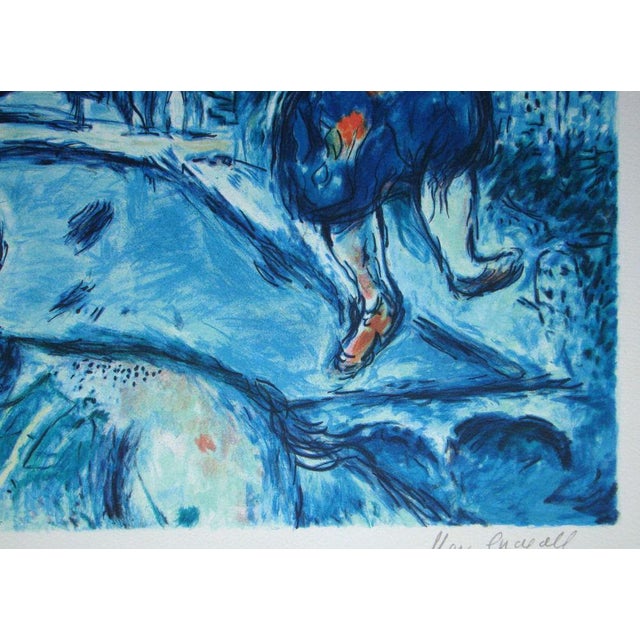 After Marc Chagall, Lovers Over Paris, 1985, Limited Edition Lithograph For Sale - Image 16 of 18