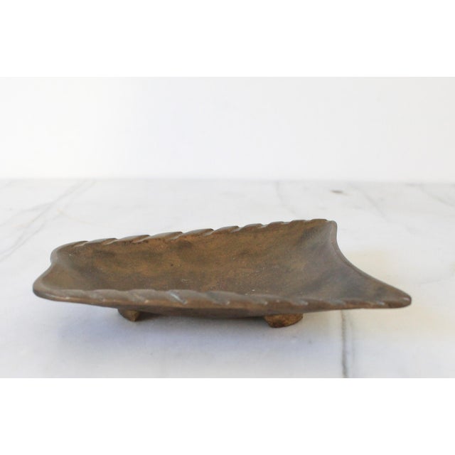 Vintage Brass Ashtray or Trinket Tray Made in Israel For Sale - Image 4 of 7