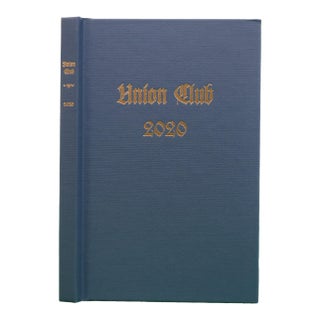 The Union Club of the City of New York 2020 Members' Annual For Sale