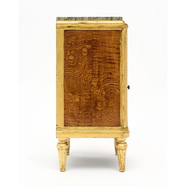 1950s Maison Jansen French Marble Top Side Tables or Night Stands Set of 2 For Sale - Image 5 of 9