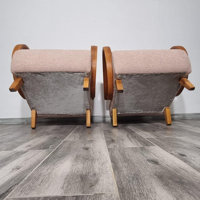 Art Deco Lounge Chairs from Jindřich Halabala, 1950s, Set of 2 For Sale - Image 6 of 16