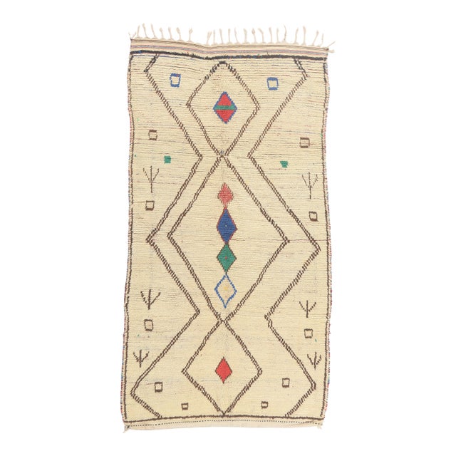 Vintage Azilal Moroccan Rug, 05'01 X 09'05 For Sale