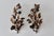 Late 20th Century Hans Kögl Style Gilded Flowers Stems Leaves Wall Mount Candle Holders Sconces - a Pair For Sale - Image 9 of 18